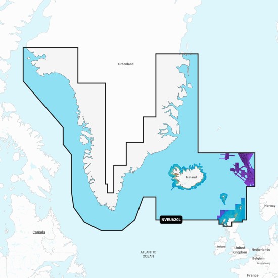 Garmin Navionics Vision+ NVEU620L Greenland & Iceland