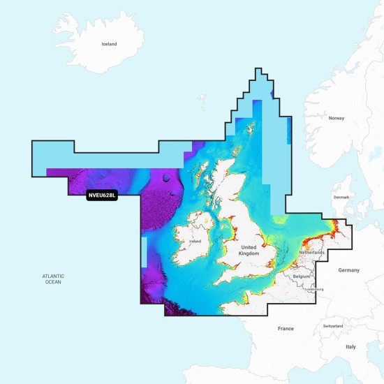 Garmin Navionics Vision+ NVEU628L U.K., Ireland & Holland