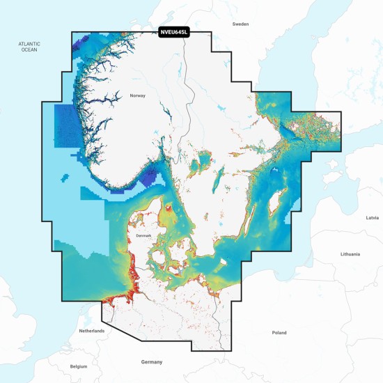 Garmin Navionics Vision+ NVEU645L Skagerrak & Kattegat