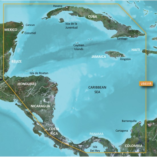 Garmin BlueChart g3 Vision HD - VUS031R - Southwest Caribbean - microSD/SD