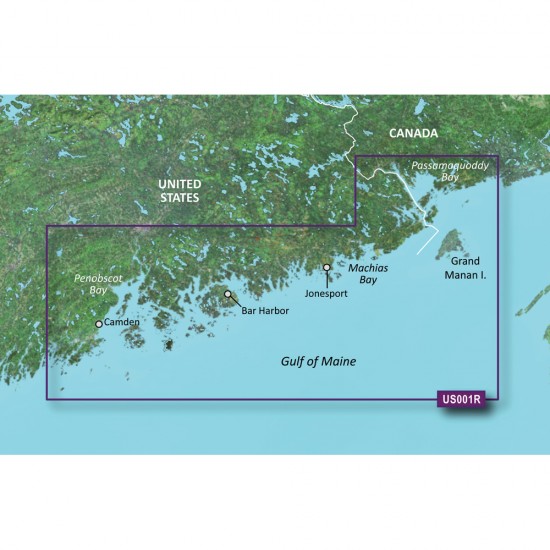 Garmin BlueChart g3 Vision HD - VUS001R - North Maine - microSD/SD