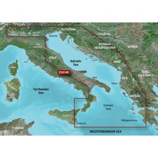 Garmin BlueChart g3 Vision HD - VEU014R - Italy, Adriatic Sea - microSD/SD