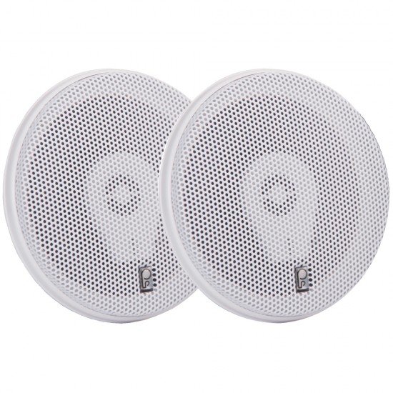 Poly-Planar MA-8505W 5" 200 Watt Titanium Series Speakers - White