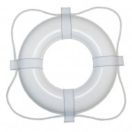 Taylor Made Foam Ring Buoy - 20" - White w/White Grab Line Taylor Made Foam Ring Buoy - 20" - White w/White Grab Line