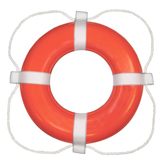 Taylor Made Foam Ring Buoy - 20" - Orange w/White Grab Line