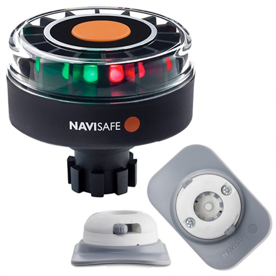 Navisafe Navilight Tricolor 2NM w/Navibolt Base & RIB Mount - White