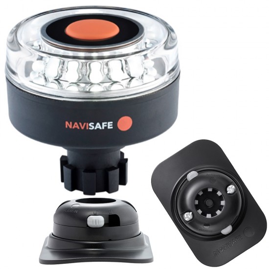 Navisafe Navilight 360 Degree 2NM w/Navibolt Base & RIB Mount - Black