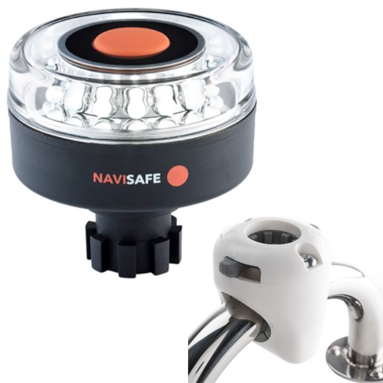 Navisafe Navilight 360 Degree 2NM w/Navibolt Base & Rail Mount - White