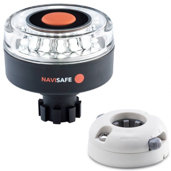 Navisafe Navilight 360 Degree 2NM w/Navibolt Base & Horizontal Mount - White