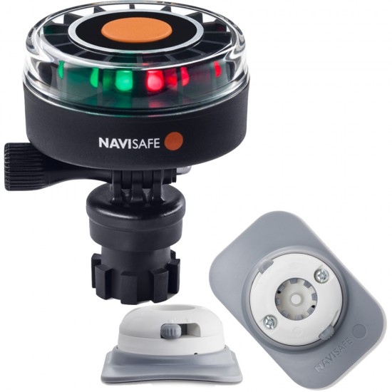 Navisafe Navilight 2NM Tricolor w/Navimount Base & RIB Mount - White