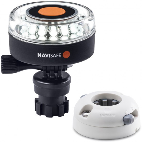 Navisafe Navilight 360 Degree 2NM White w/Navimount Base & Horizontal Mount - White