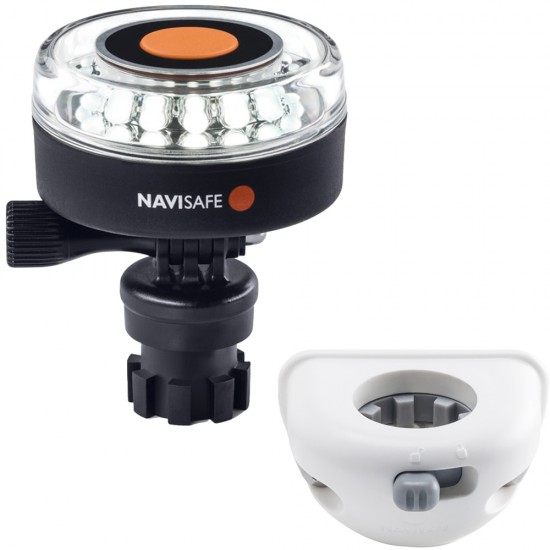 Navisafe Navilight 360 Degree 2NM White w/Navimount Base & Vertical Mount - White