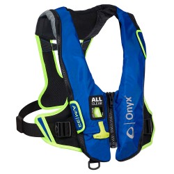 Onyx Impulse A/M-33 All Clear Auto/Manual Inflatable Life Jacket - Blue