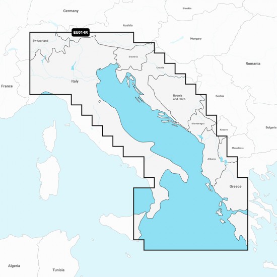 Garmin Navionics Vision+ NVEU014R - Italy, Adriatic Sea - Marine Chart