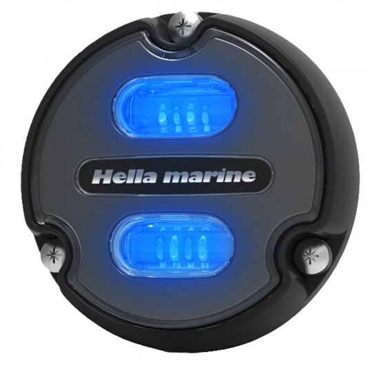 Hella Marine Apelo A1 Blue/White Underwater Light - 1800 Lumens - Black w/ Charcoal Lens