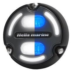 Hella Marine Apelo A2 Blue/White Underwater Light - 3000 Lumens - Black w/ Charcoal Lens