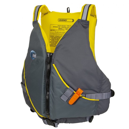 MTI Journey Life Jacket with Pocket - Charcoal/Black - Medium/Large MTI Journey Life Jacket with Pocket - Charcoal/Black - Medium/Large