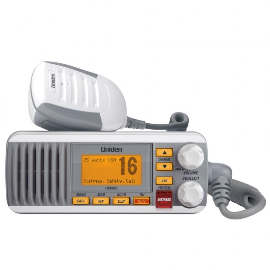 Uniden UM385 25 Watt Fixed Mount Marine Radio with DSC