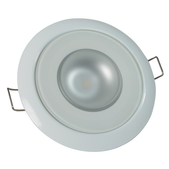 Lumitec Mirage - Flush Mount Down Light - Glass Finish/White Bezel - White Non-Dimming Lumitec Mirage - Flush Mount Down Light - Glass Finish/White Bezel - White Non-Dimming