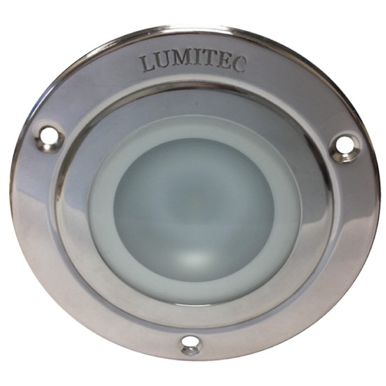 Lumitec Shadow - Flush Mount Down Light - Polished SS Finish - 3-Color Red/Blue Non Dimming w/White Dimming Lumitec Shadow - Flush Mount Down Light - Polished SS Finish - 3-Color Red/Blue Non Dimming w/White Dimming