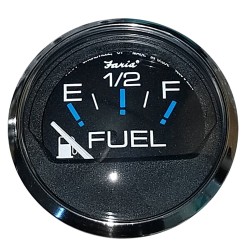 Faria Chesapeake Black 2" Fuel Level Gauge (E-1/2-F) Faria Chesapeake Black 2" Fuel Level Gauge (E-1/2-F)