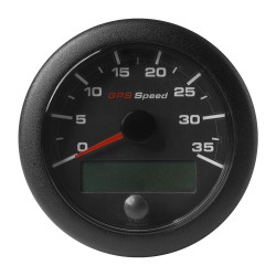 Veratron 3-3/8" (85mm) OceanLink GPS Speedometer - Black Dial & Bezel (0-35 K/MPH/KMH)