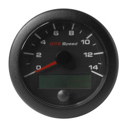 Veratron 3-3/8" (85mm) OceanLink GPS Speedometer - Black Dial & Bezel (0-14 K/MPH/KMH)