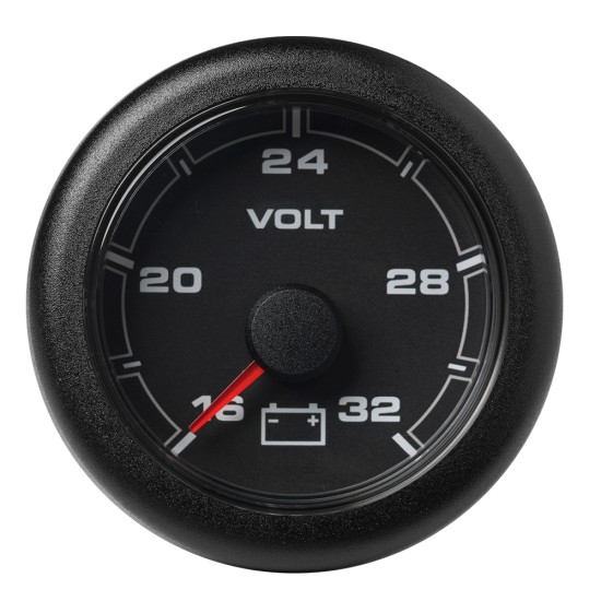 Veratron 52MM (2-1/16") OceanLink Battery Voltage Gauge - 16 to 32V - Black Dial & Bezel Veratron 52MM (2-1/16") OceanLink Battery Voltage Gauge - 16 to 32V - Black Dial & Bezel