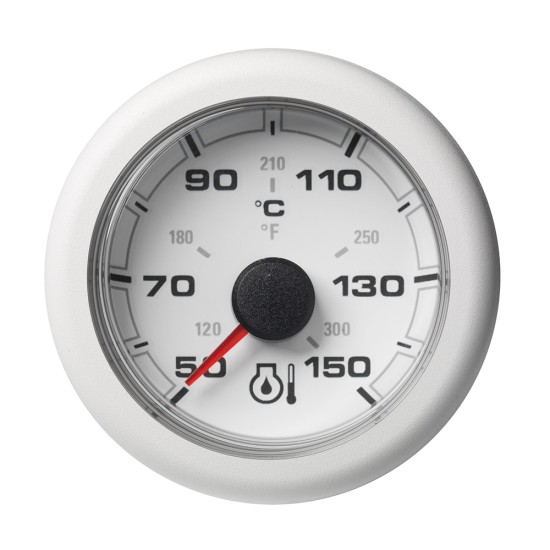 Veratron 52MM (2-1/16") OceanLink Engine Oil Temperature 150 Degree C/300 Degree F - White Dial & Bezel Veratron 52MM (2-1/16") OceanLink Engine Oil Temperature 150 Degree C/300 Degree F - White Dial & Bezel