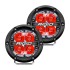 RIGID Industries 360-Series 4" LED Off-Road Spot Beam w/Red Backlight - Black Housing