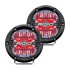 RIGID Industries 360-Series 4" LED Off-Road Fog Light Drive Beam w/Red Backlight - Black Housing