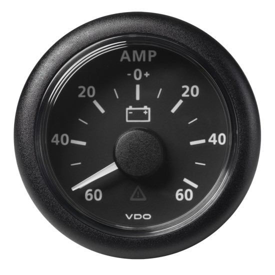 Veratron 52MM (2-1/16") ViewLine Battery Status Gauge -60/+60AMP - Black Dial & Bezel Veratron 52MM (2-1/16") ViewLine Battery Status Gauge -60/+60AMP - Black Dial & Bezel