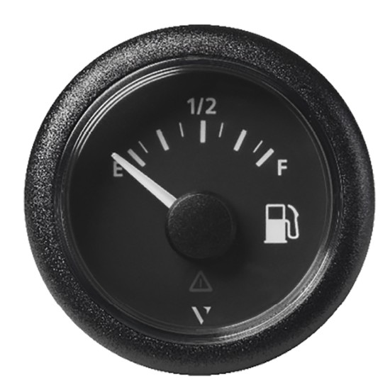Veratron 52MM (2-1/16") ViewLine Fuel Level Gauge Empty/Full - 240-33.5 OHM - Black Dial & Round Bezel Veratron 52MM (2-1/16") ViewLine Fuel Level Gauge Empty/Full - 240-33.5 OHM - Black Dial & Round Bezel