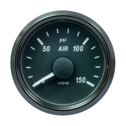 VDO SingleViu 52mm (2-1/16") Air Pressure Gauge - 150 PSI - 0-180 Ohm VDO SingleViu 52mm (2-1/16") Air Pressure Gauge - 150 PSI - 0-180 Ohm