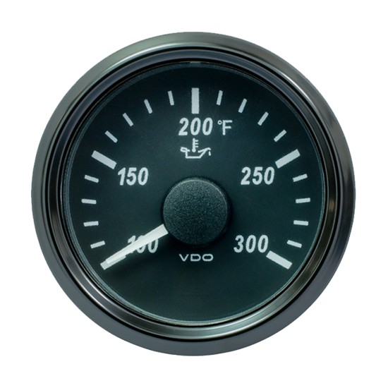 VDO SingleViu 52mm (2-1/16") Oil Temp. Gauge - 300 Degree F - 322-18 Ohm VDO SingleViu 52mm (2-1/16") Oil Temp. Gauge - 300 Degree F - 322-18 Ohm