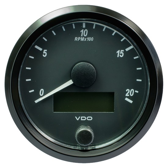 VDO SingleViu 80mm (3-1/8") Tachometer - 2000 RPM VDO SingleViu 80mm (3-1/8") Tachometer - 2000 RPM