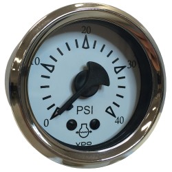 VDO Cockpit Marine 52MM (2-1/16") Mechanical Water Pressure Gauge - White Dial/Chrome Bezel VDO Cockpit Marine 52MM (2-1/16") Mechanical Water Pressure Gauge - White Dial/Chrome Bezel