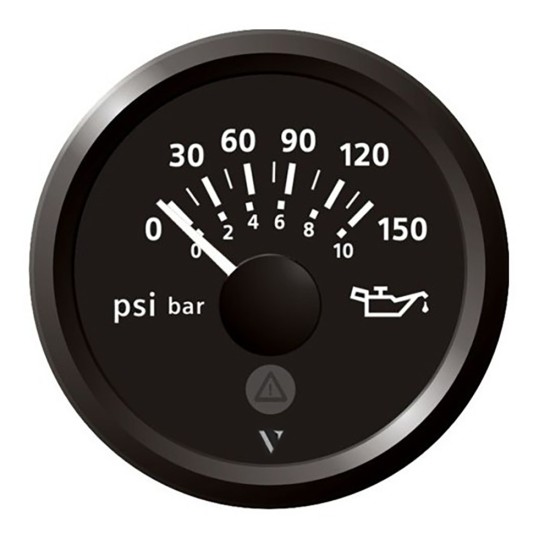 Veratron 52mm (2-1/16") Viewline Engine Oil Pressure 150 PSI - Black Dial & Bezel Veratron 52mm (2-1/16") Viewline Engine Oil Pressure 150 PSI - Black Dial & Bezel